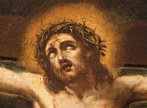 " Crocefissione" di Cristo, la Vergine e S. Giovanni